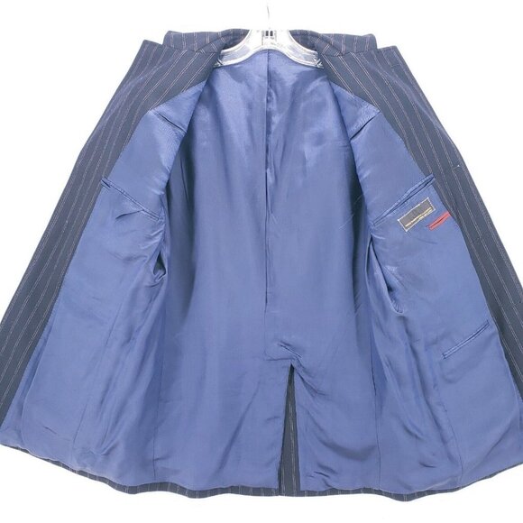 VITALE BARBERIS CANONICO Wool Pinstripe Blazer Sportcoat Jacket Italy Size IT 50 - Picture 6 of 10